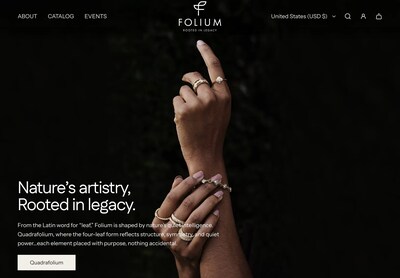 Folium Unveils New Website, Marking a New Chapter for the Studio Founded by Master Goldsmith Myles Ryan